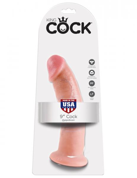 King Cock 9 Inches Dildo - Beige