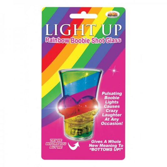 Light Up Rainbow Boobie Shot Glass