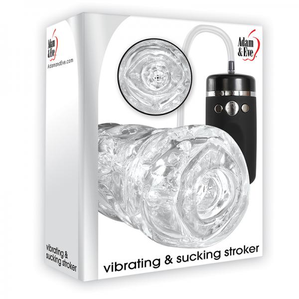 Vibrating & Sucking Blowjob Stroker Clear