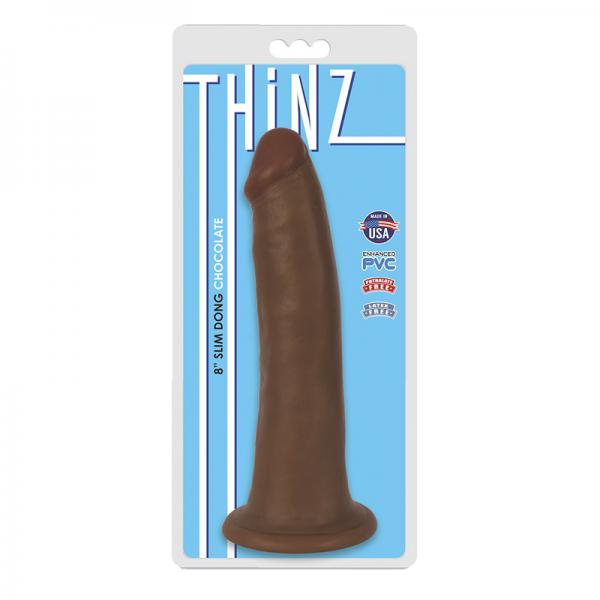 Thinz 8 inches Slim Dong Chocolate Brown