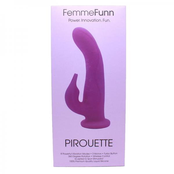 Femmefunn Pirouette Purple Rabbit Vibrator