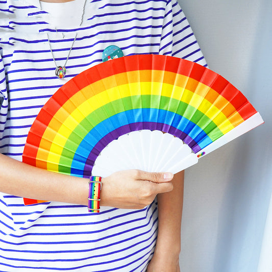 LGBTQ Rainbow Pride Festival Fan