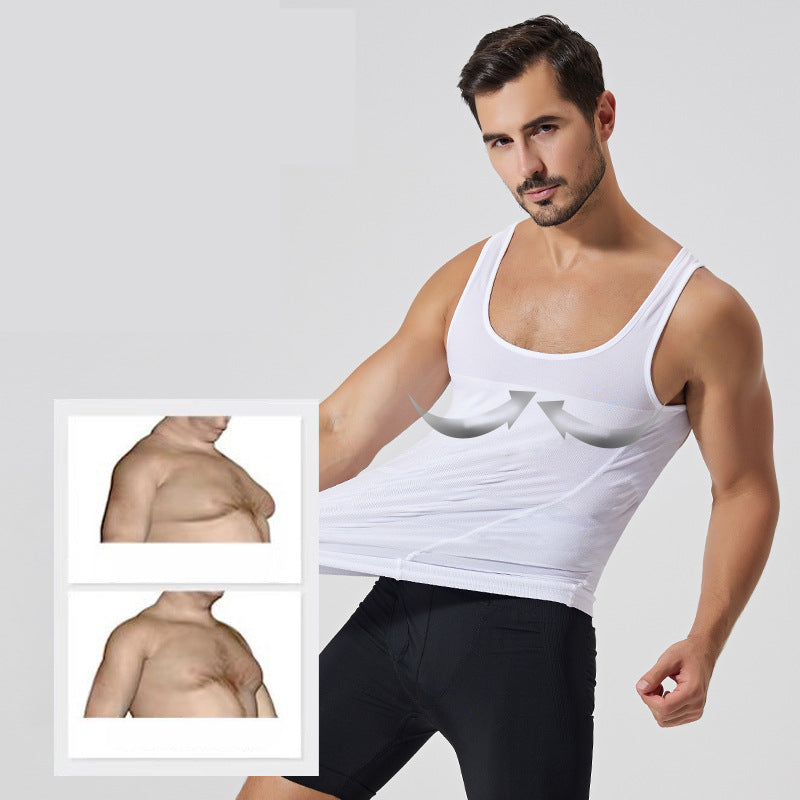 Sports Fitness I-shaped Men's Vest Shapewear