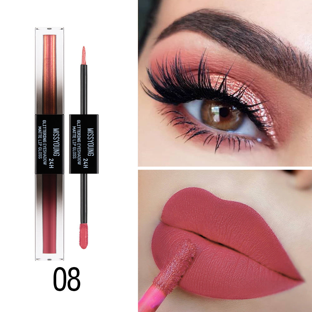 Double-ended Monochrome Eye Shadow And Lip Gloss