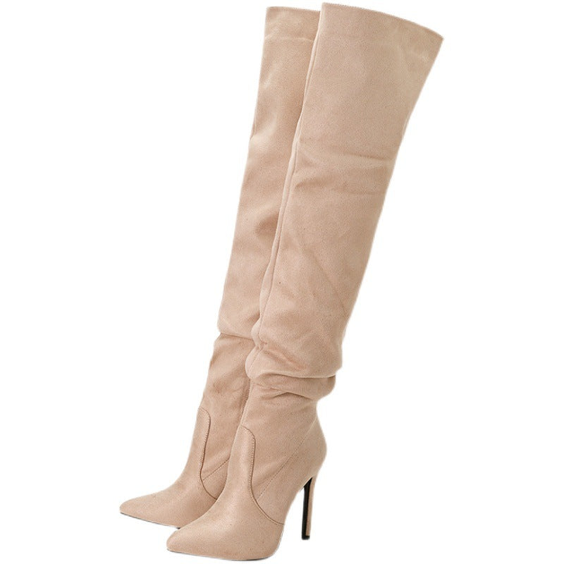 Over The Knee Pointed Toe Stiletto Boots