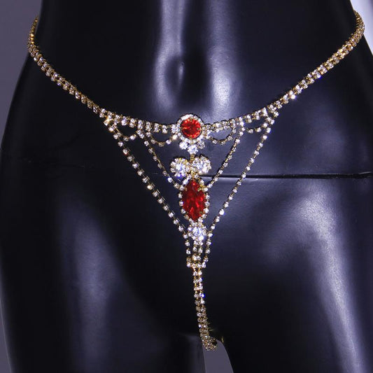 Sexy Nightclub Rhinestone Panties Chain European And American Cross-border Jewelry