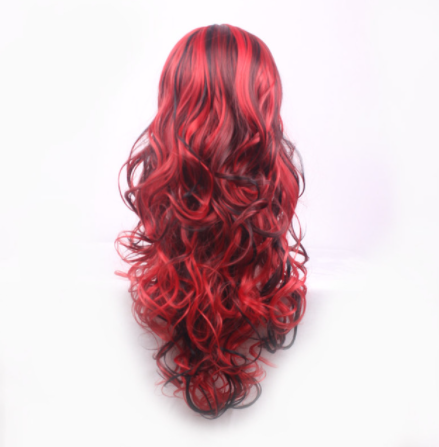 Big Wavy Curly Hair Multicolor Cosplay Wig
