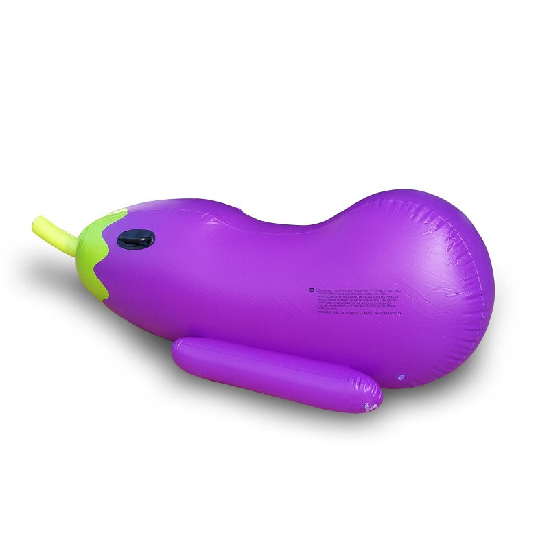 Inflatable Eggplant Mount Pool Float