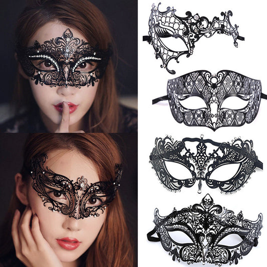 Metal & Crystal Accented Masquerade Masks