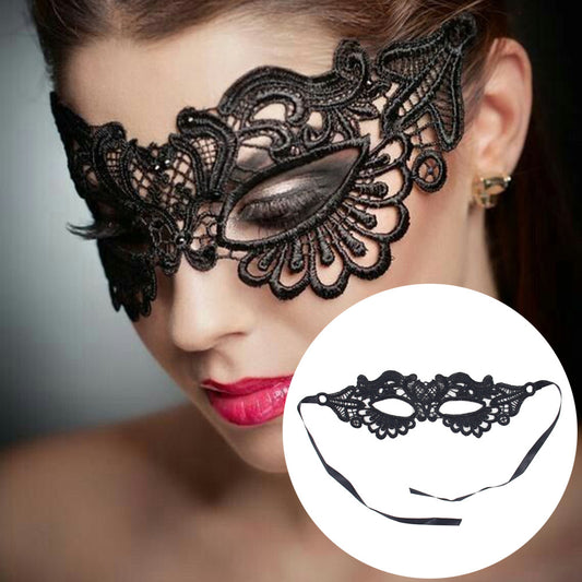 Lace Mask Female Half Face Prom Sexy Black Blindfold Halloween