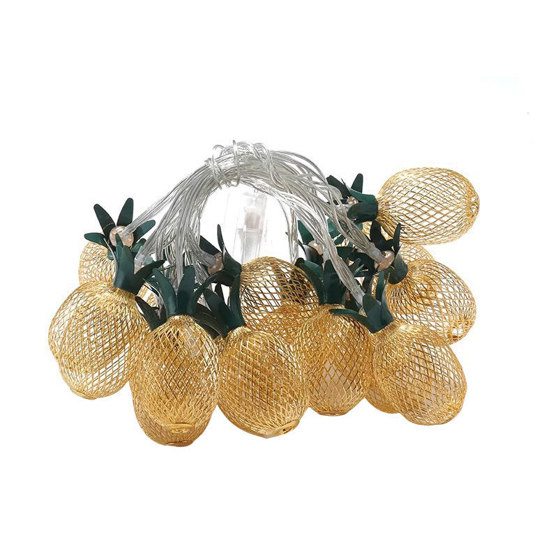 Modern And Simple Iron Pineapple Shape Light String