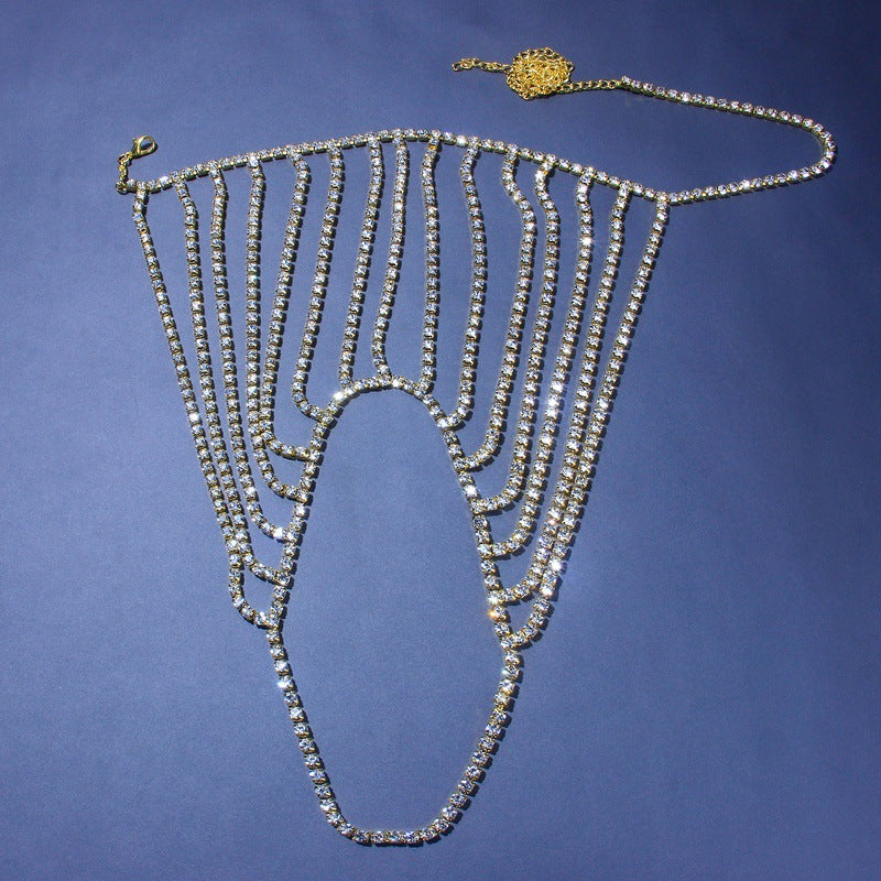 Fashion Rhinestone Shoulder Chain Clavicle Chain Bridal