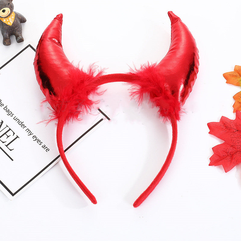 Halloween Decoration Props Demon Horn Headband Atmosphere Performance