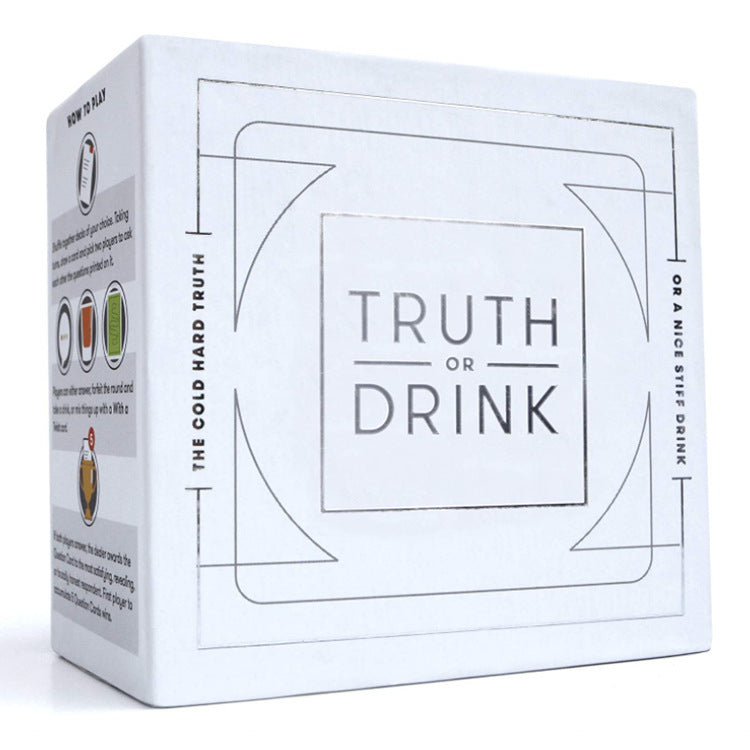 Creativity Truth Or Drink Party Game Card