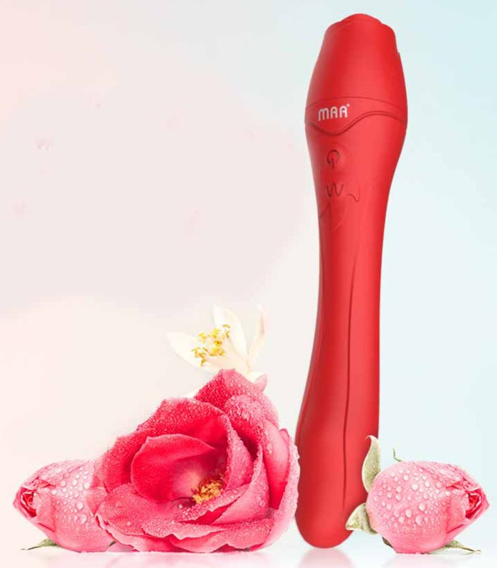 Red Rose Personal Heated Massaging Wand