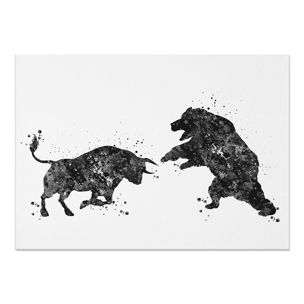 Bull Art Poster Canvas Painting