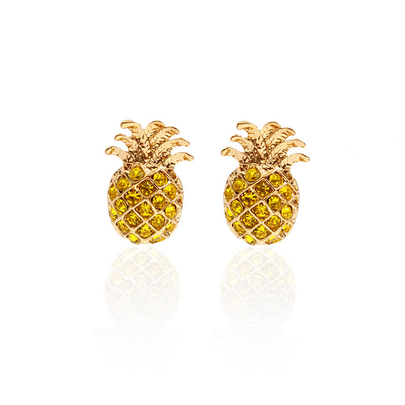 New Fruit Pineapple Earrings Personality Fashion Earrings Female Accessories