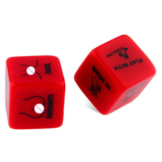Red Couples Action Dice