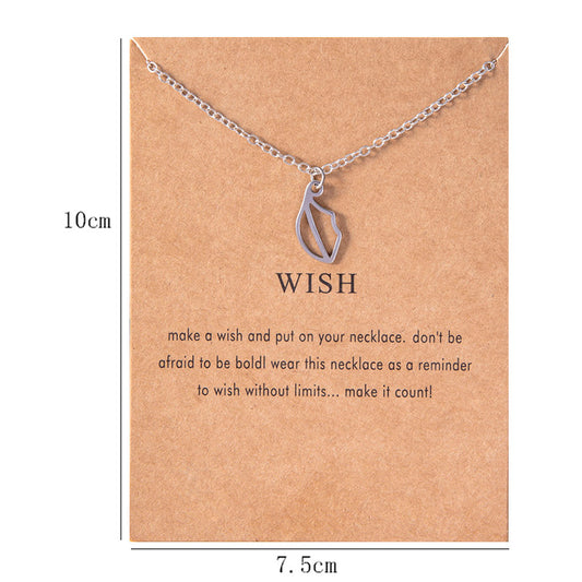 Lips Stainless Steel Wish Necklace